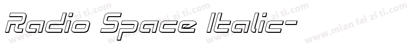 Radio Space Italic字体转换